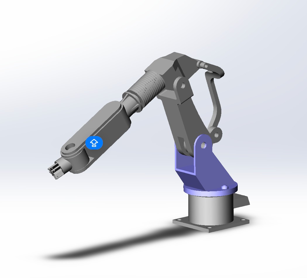 Industrial Robotic Arm 3D Model